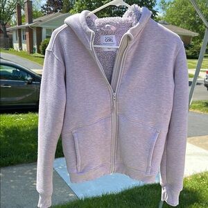 Athleta Girl Lavender Zip-Up Hoodie